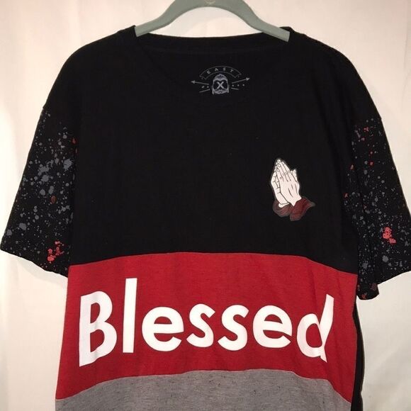 Men’s Bailey Apparel Blessed tee shirt size L - Picture 1 of 6